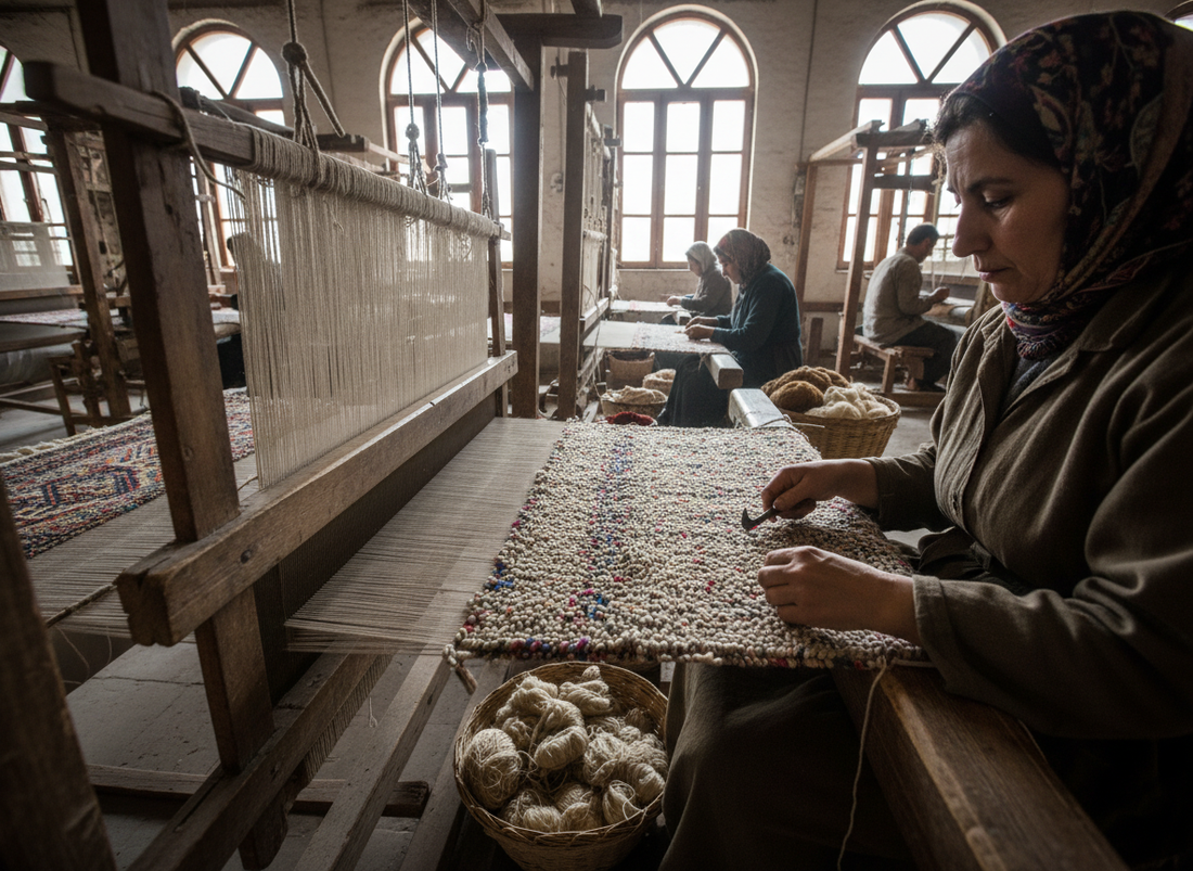 hand-knotted rug