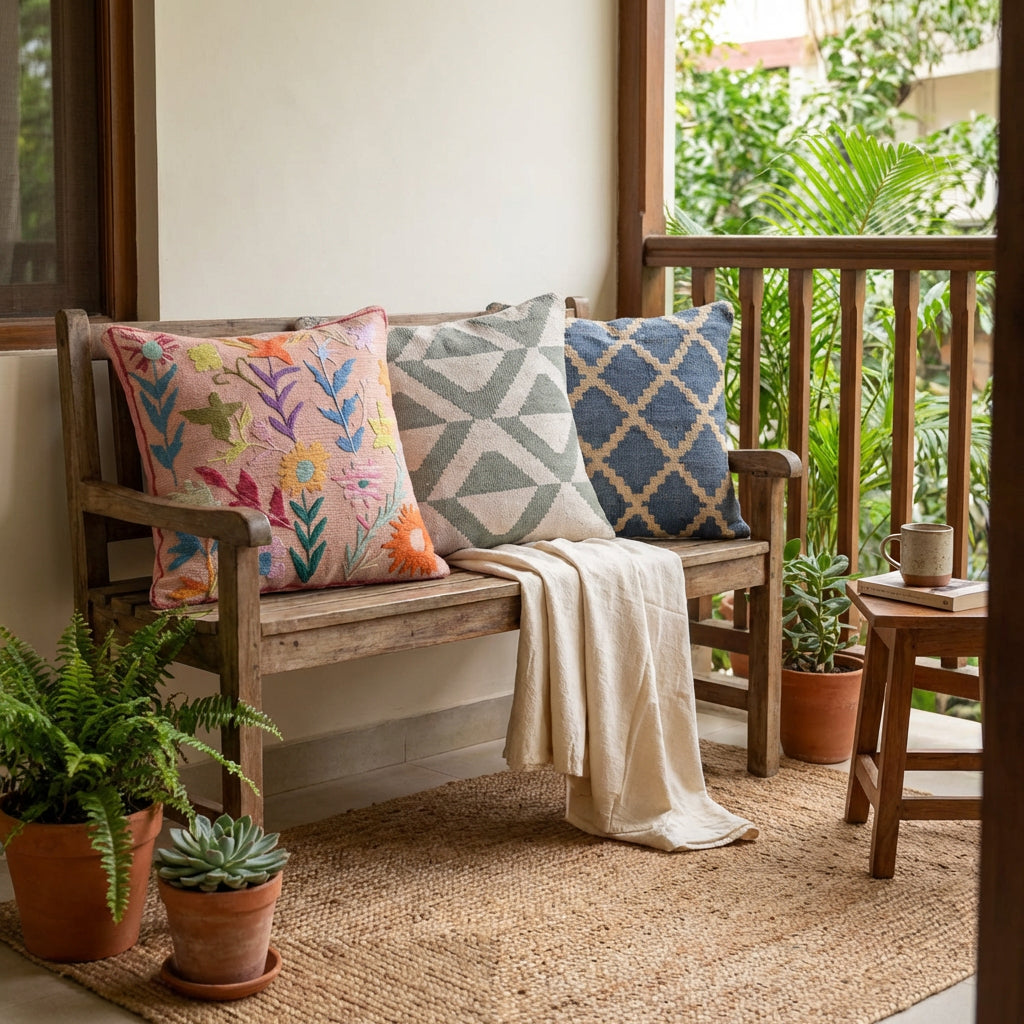 Can Handmade Cushions Be Used on a Balcony?
