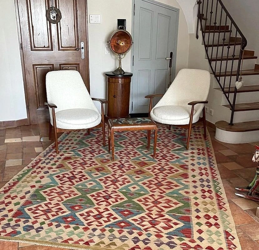 6x9 Afghanistan Kilim Rugs