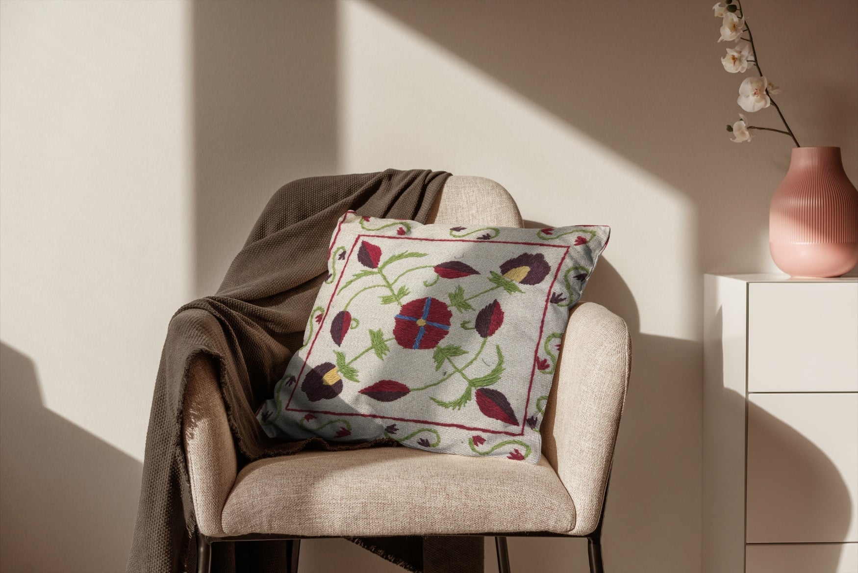 Suzani Embroidered Cushions