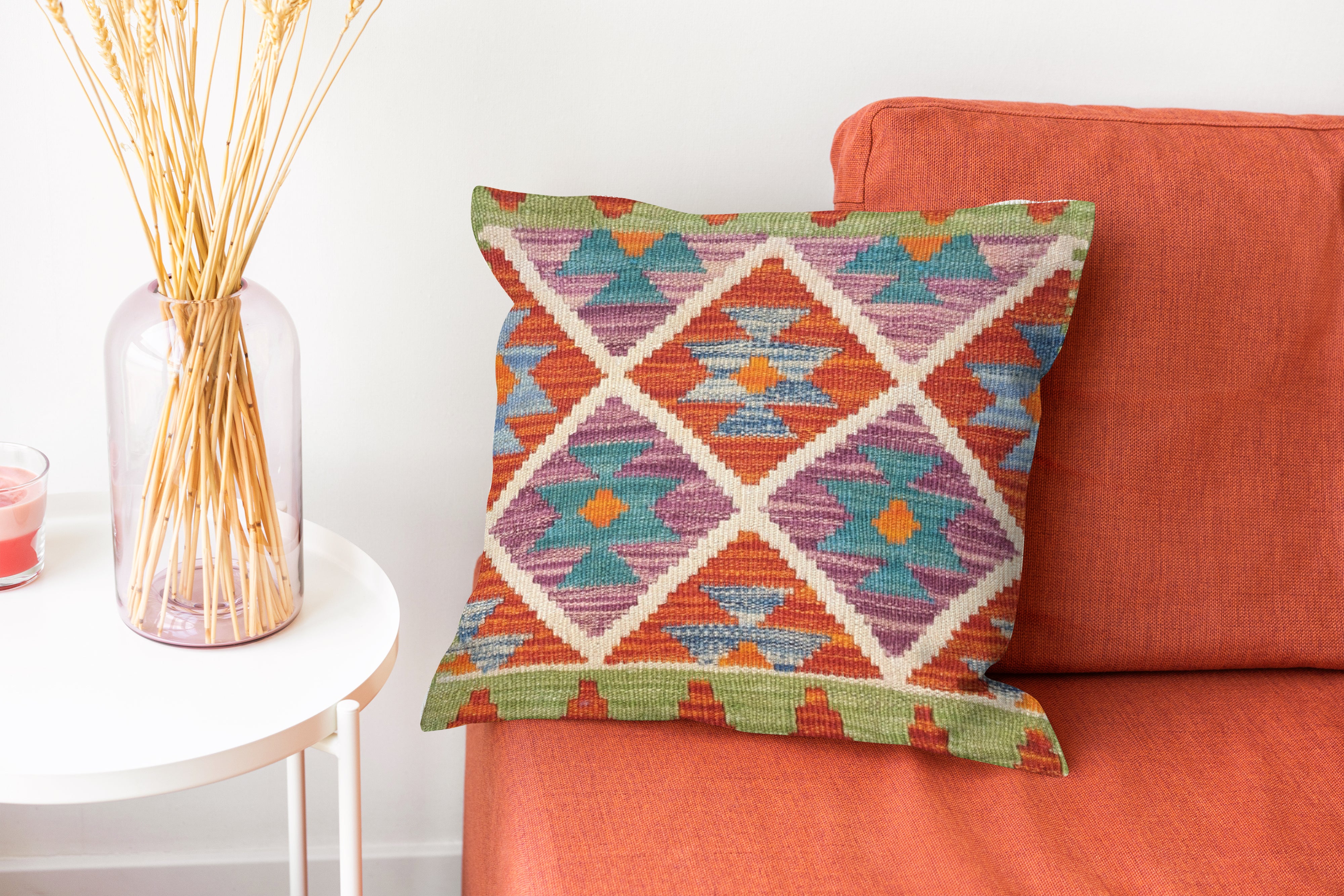 Afghan Kilim Cushion Cover - 50 x 50 cm