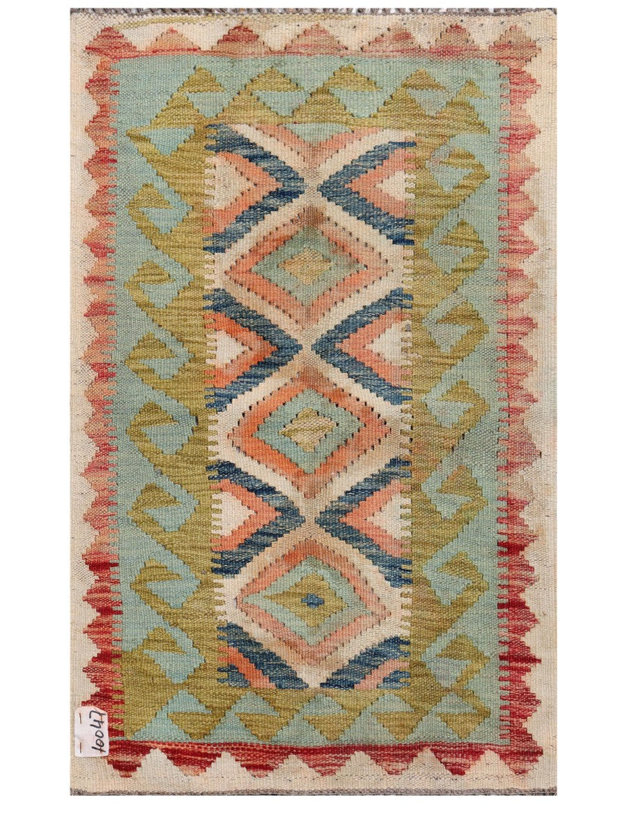 Maimana Afghanistan Kilim Rug - 93 x 60 cm