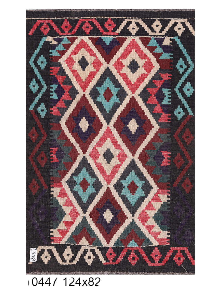 Maimana Afghanistan Kilim Accent Rug - 124 x 82 cm