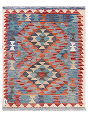 Maimana Afghanistan Kilim Accent Rug - 115 x 95 cm