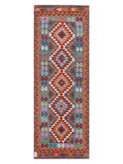 Maimana Afghanistan Kilim Runner Rug - 212 x 78 cm