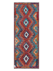 Maimana Afghanistan Kilim Runner Rug - 185 x 72 cm