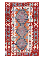 Maimana Afghanistan Kilim Accent Rug - 118 x 77 cm