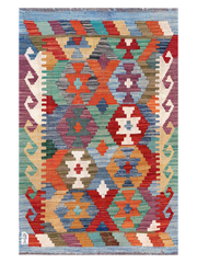 Maimana Afghanistan Kilim Accent Rug - 119 x 80 cm