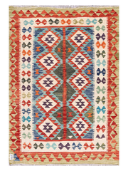 Maimana Afghanistan Kilim Accent Rug - 149 x 106 cm