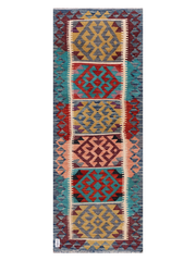 Maimana Afghanistan Kilim Runner Rug - 194 x 73 cm