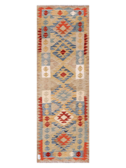 Maimana Afghanistan Kilim Runner Rug - 200 x 68 cm