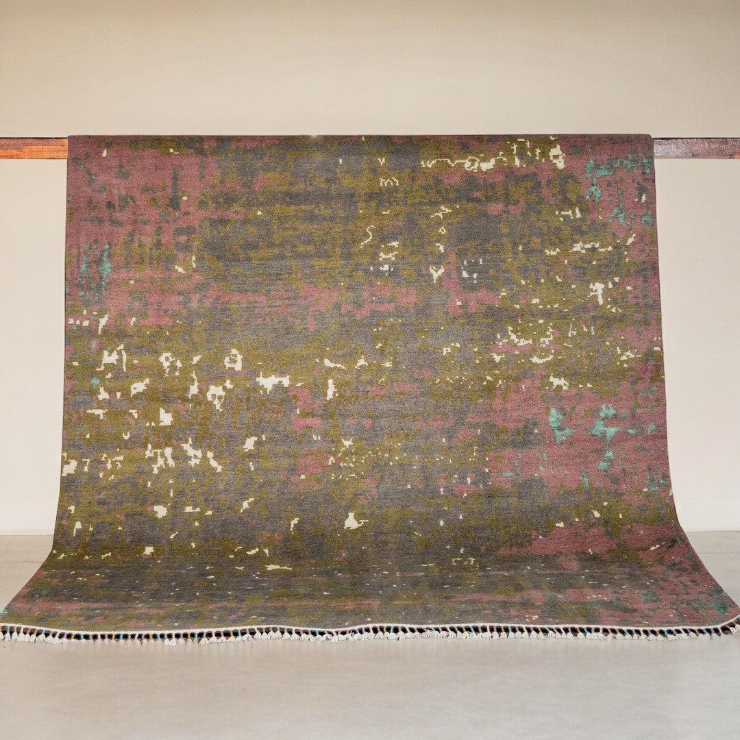 Modern Chobi Silk & Wool Rug - Size: 301 × 243 cm