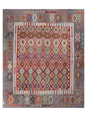 Maimana Afghanistan Kilim Area Rug - 307 x 256 cm