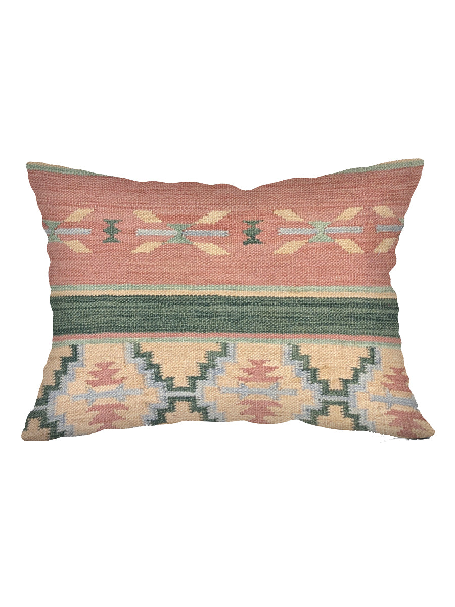 Turkish Kilim Vintage Cushion Cover - 58 x 40 cm