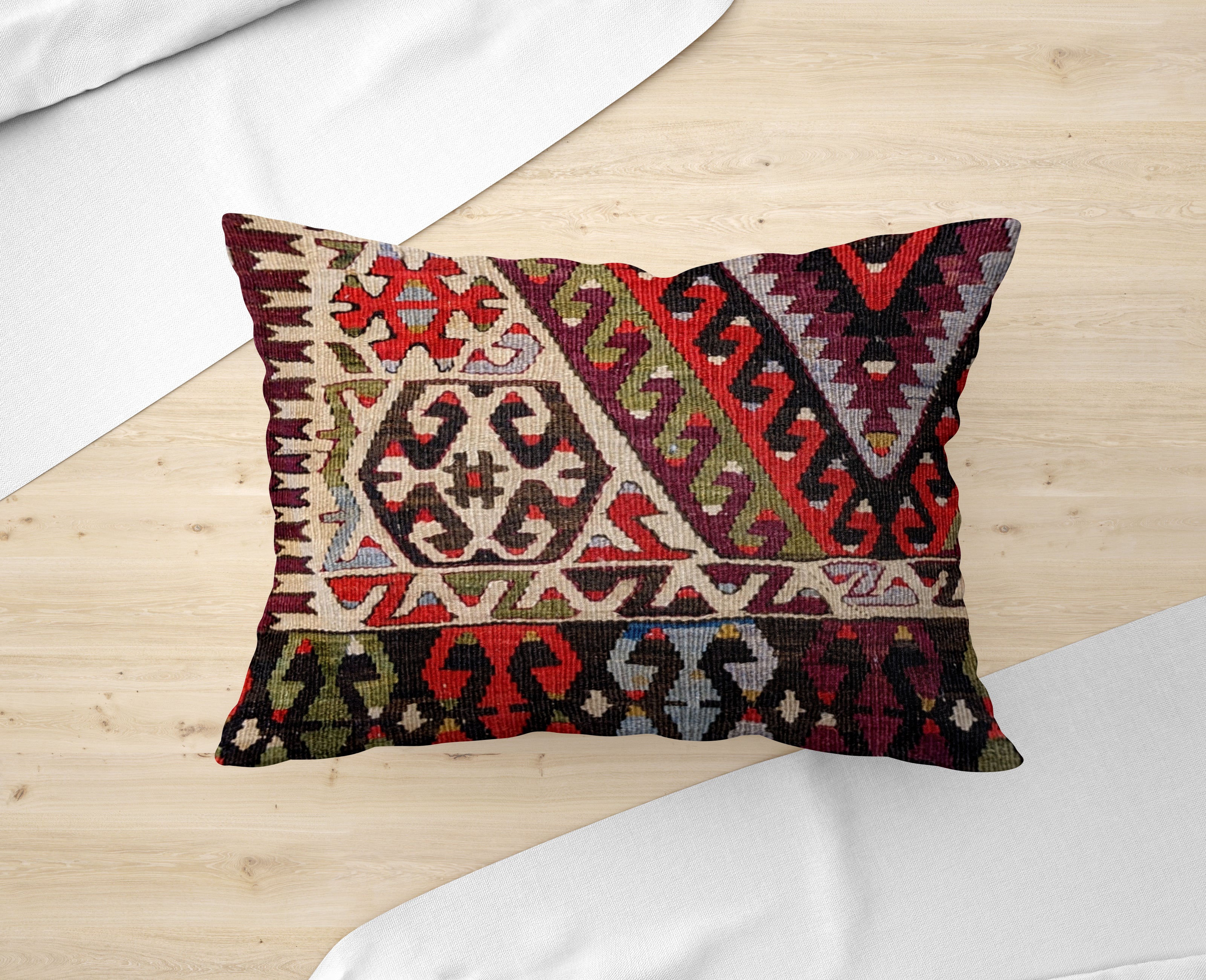 Turkish Kilim Cushion Cover - 54 x 42 cm