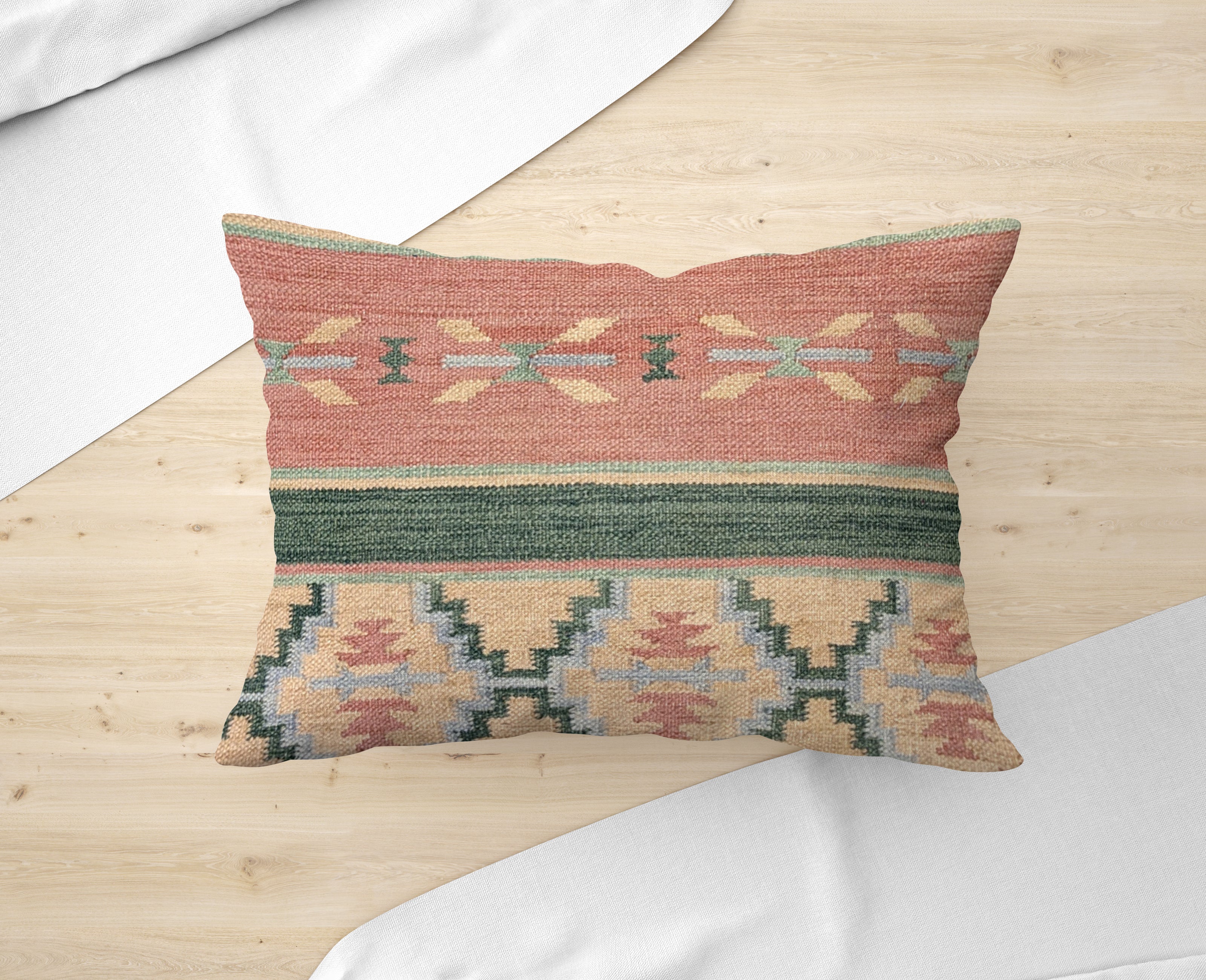 Turkish Kilim Cushion Cover - 58 x 40 cm