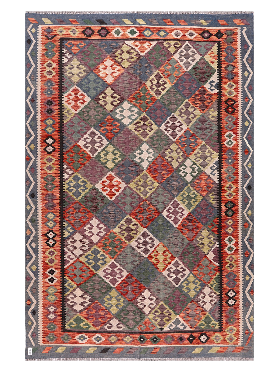 Maimana Afghanistan Kilim Area Rug - 288 x 193 cm