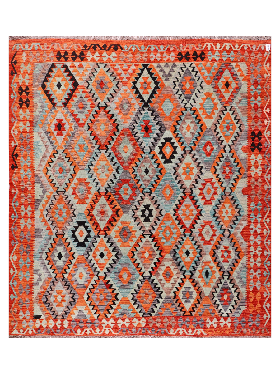 Maimana Afghanistan Kilim Area Rug - 290 x 261 cm