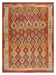 Maimana Afghanistan Kilim Area Rug - 339 x 250 cm