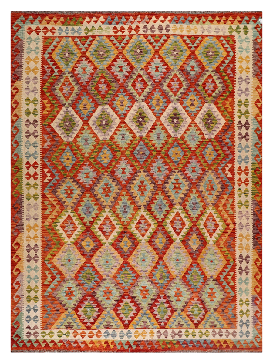 Maimana Afghanistan Kilim Area Rug - 339 x 250 cm