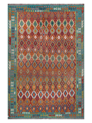 Maimana Afghanistan Kilim Area Rug - 474 x 315 cm