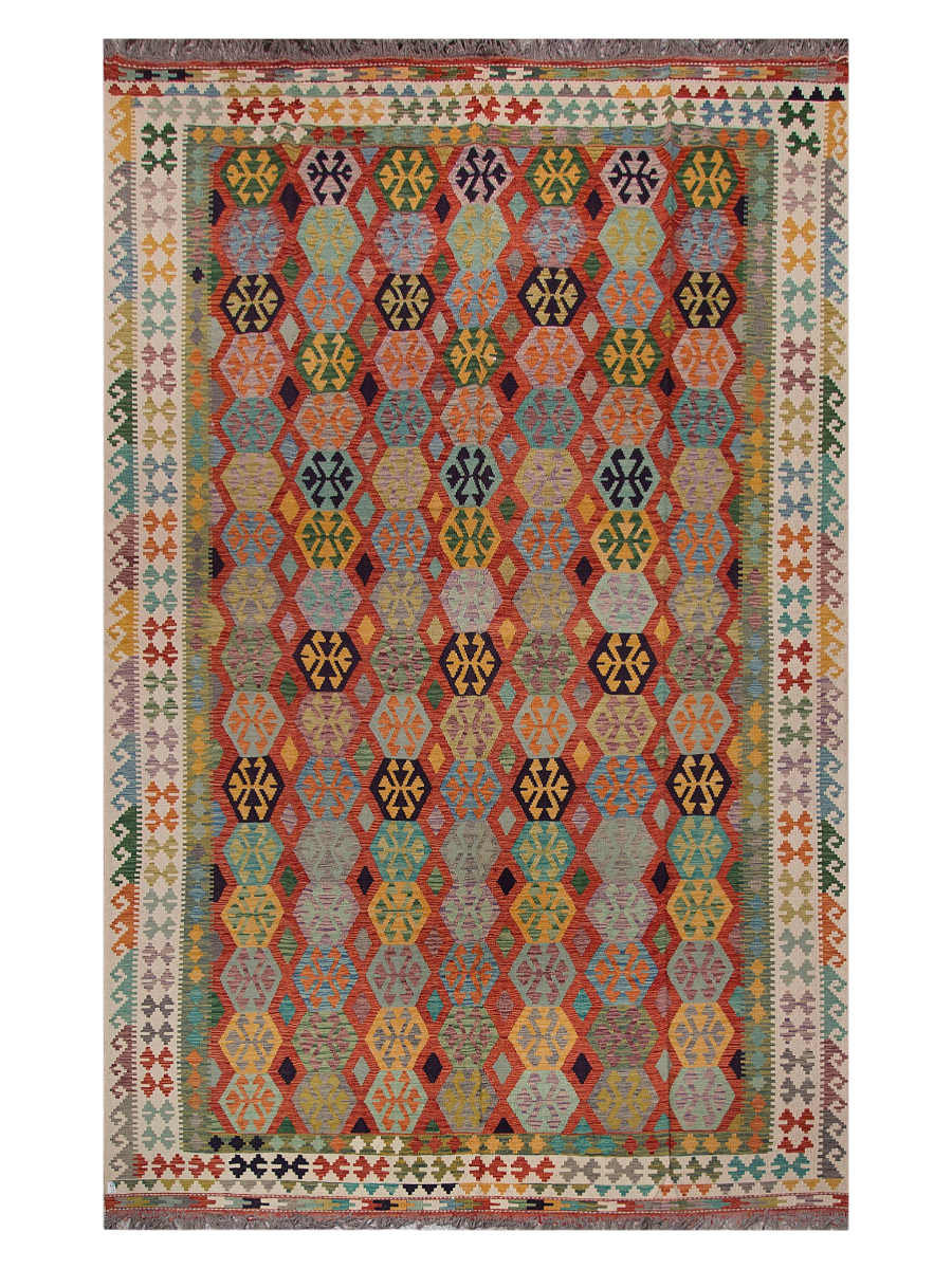 Maimana Afghanistan Kilim Area Rug - 485 x 303 cm