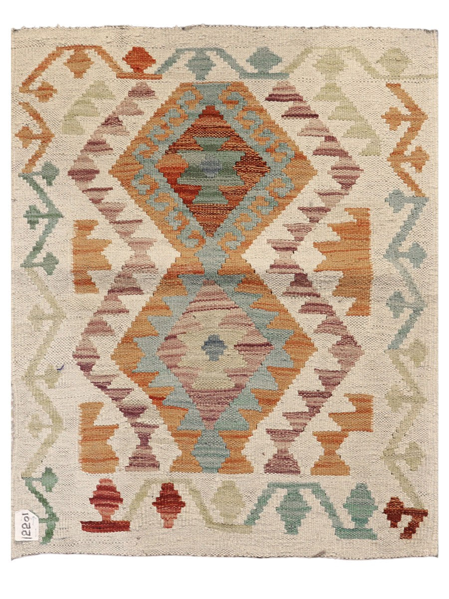 Maimana Afghanistan Kilim Rug - 85 x 67 cm