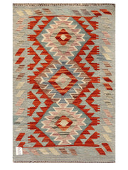 Maimana Afghanistan Kilim Rug - 92 x 59 cm