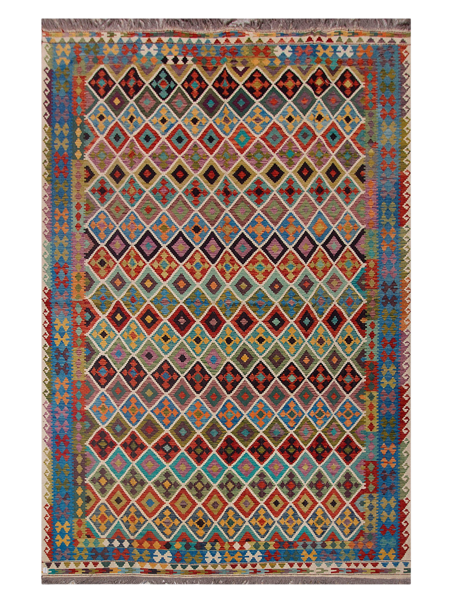Maimana Afghanistan Kilim Area Rug - 467 x 305 cm