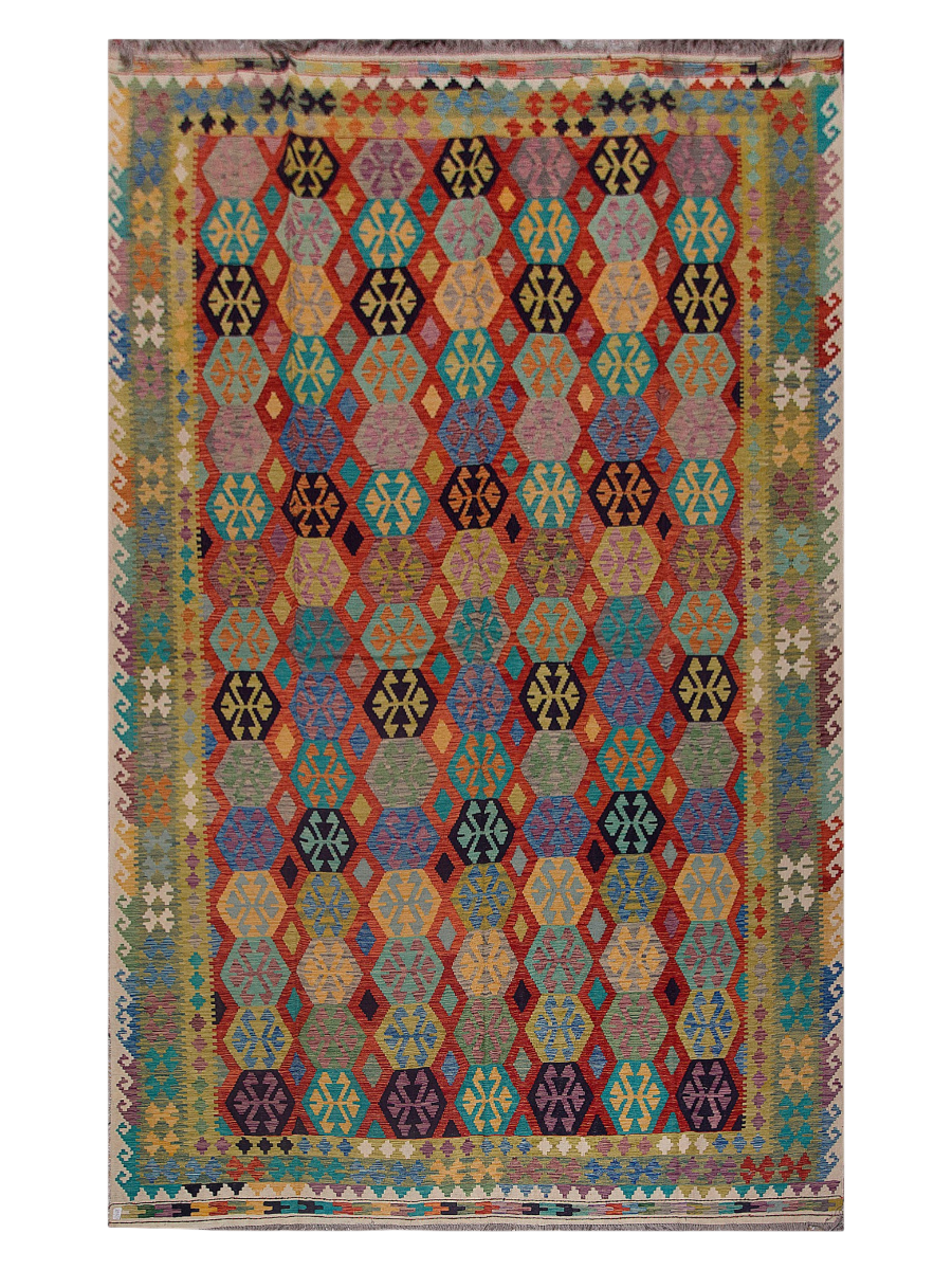 Maimana Afghanistan Kilim Area Rug - 486 x 300 cm
