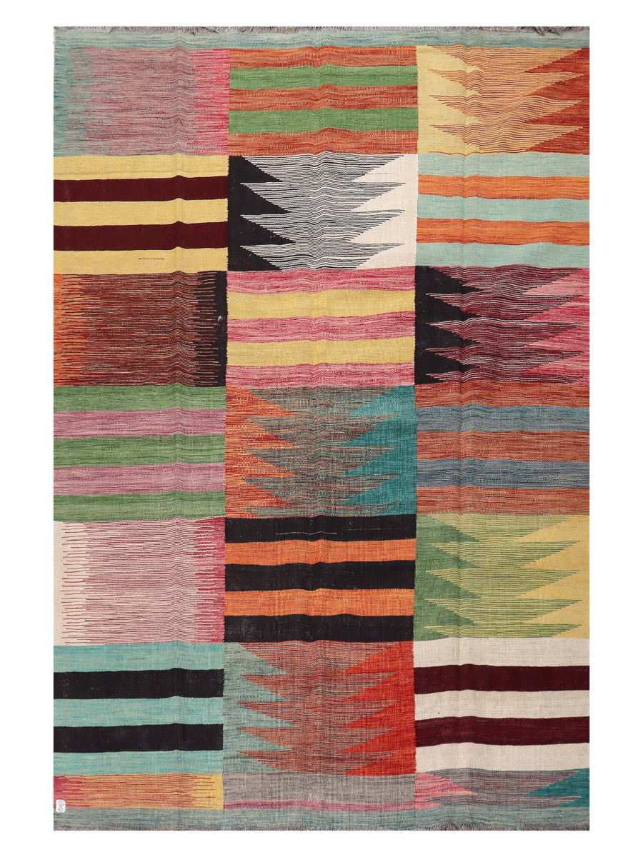 Maimana Afghanistan Kilim Area Rug - 297 x 198 cm