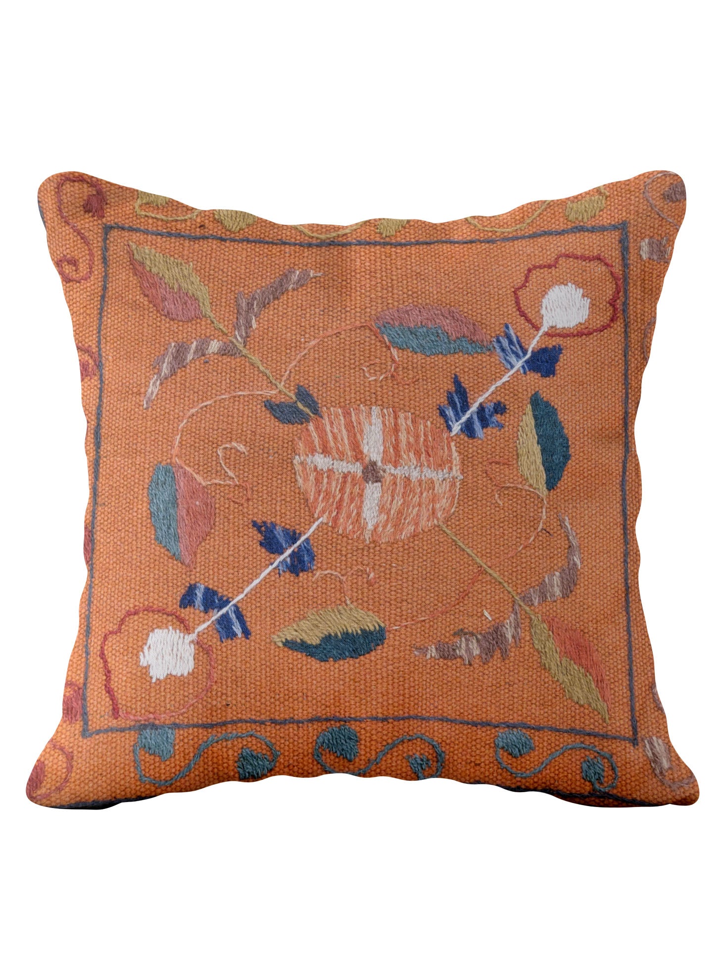 Suzani Hand Embroidered Cushion Cover - 45 x 45 cm