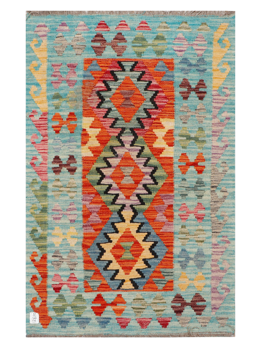 Maimana Afghanistan Kilim Accent Rug - 128 x 82 cm