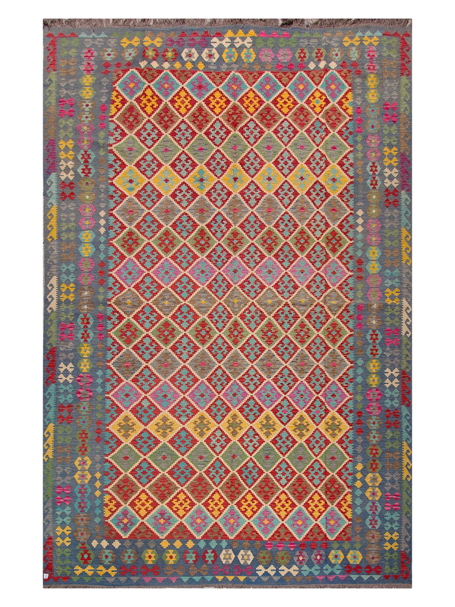 Maimana Afghanistan Kilim Area Rug - 478 x 310 cm