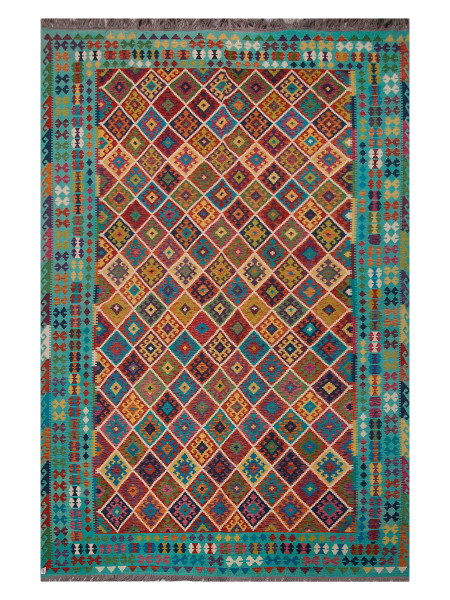 Maimana Afghanistan Kilim Area Rug - 484 x 317 cm