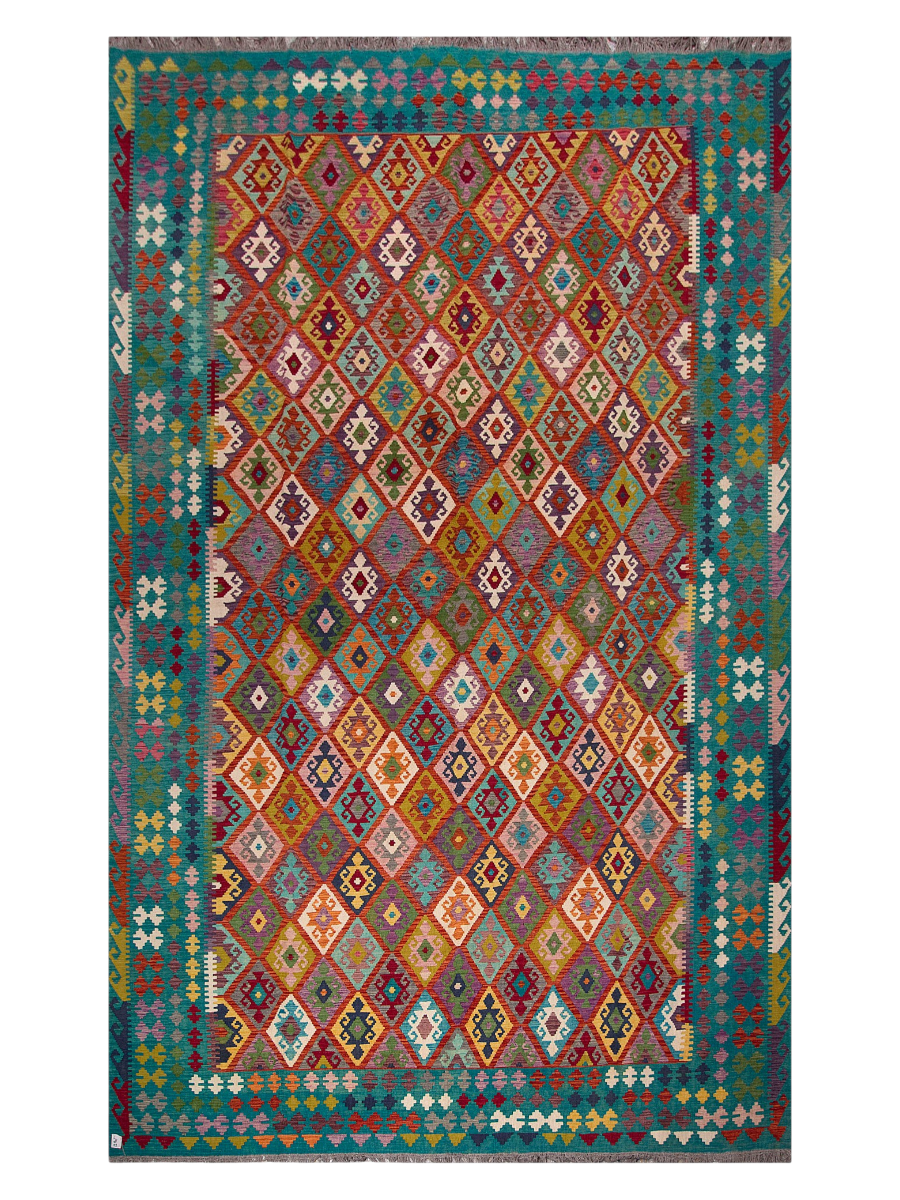 Maimana Afghanistan Kilim Area Rug - 488 x 296 cm