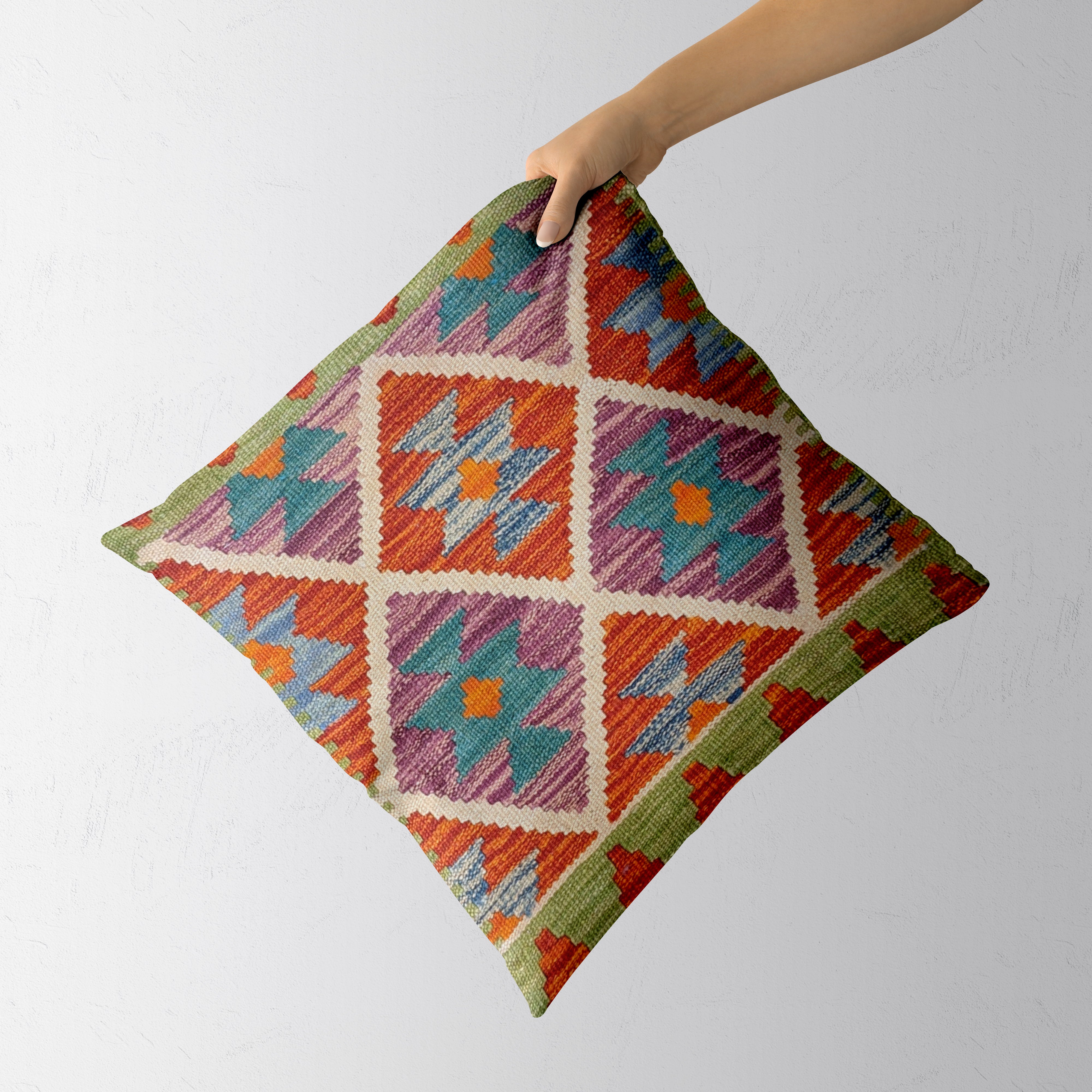 Afghan Kilim Cushion Cover - 50 x 50 cm