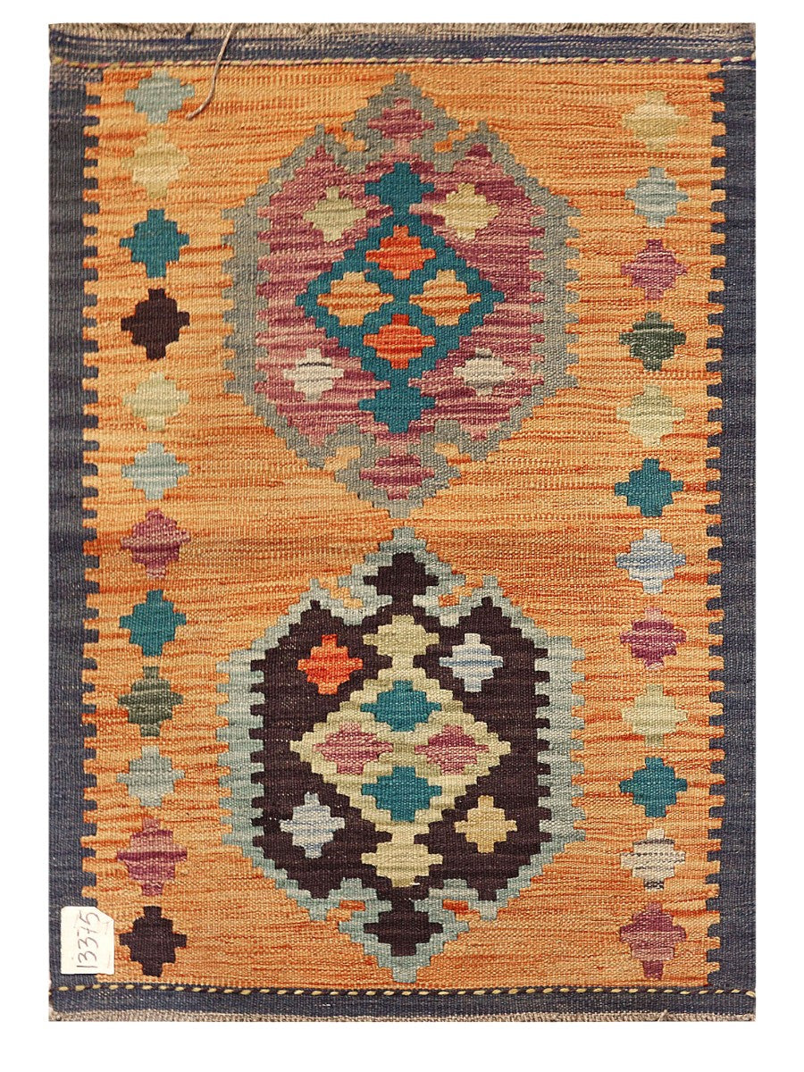 Maimana Afghanistan Kilim Rug - 89 x 63 cm