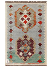 Maimana Afghanistan Kilim Rug - 101 x 64 cm