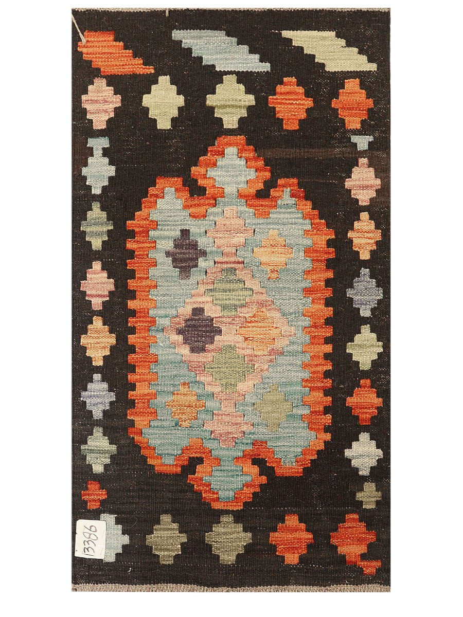 Maimana Afghanistan Kilim Rug - 90 x 49 cm
