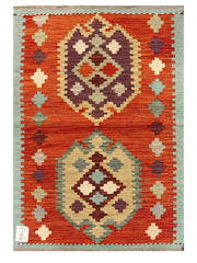 Maimana Afghanistan Kilim Rug - 89 x 62 cm