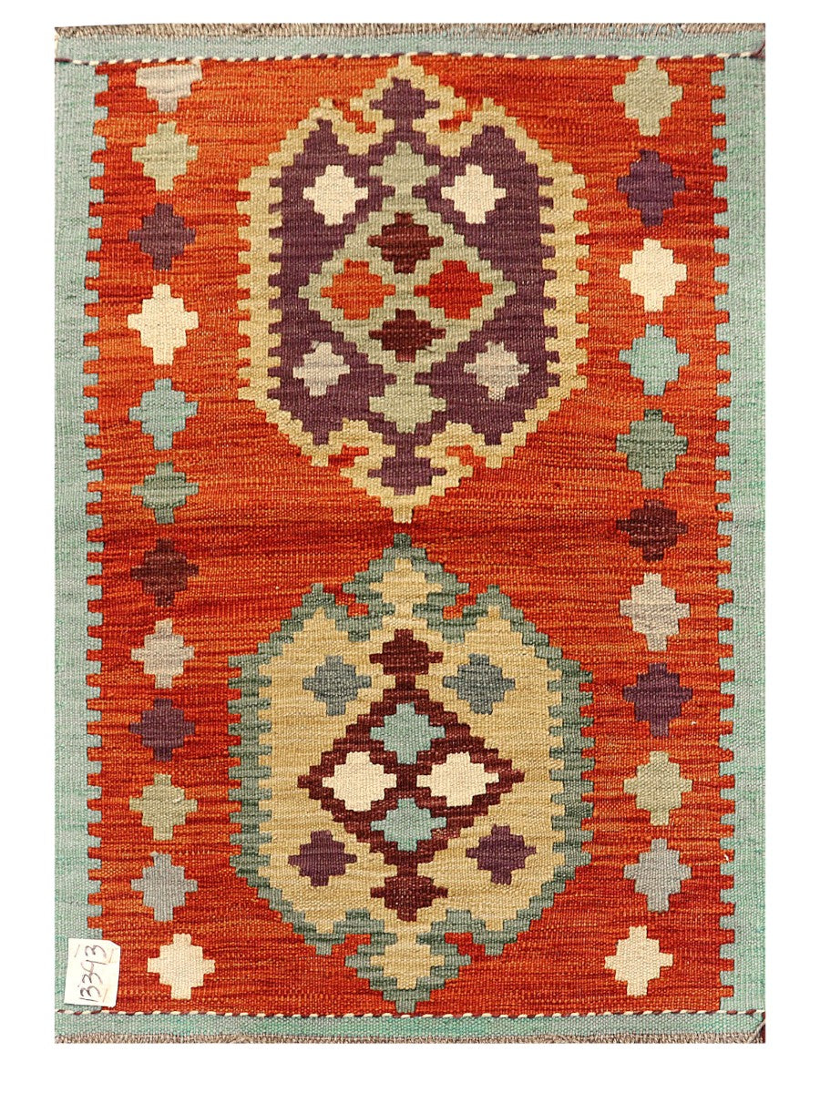 Maimana Afghanistan Kilim Rug - 89 x 62 cm