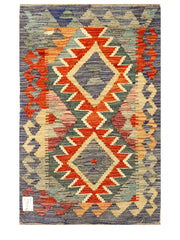 Maimana Afghanistan Kilim Rug - 89 x 57 cm