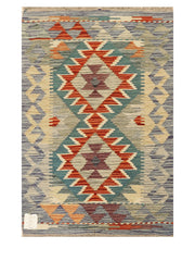 Maimana Afghanistan Kilim Rug - 86 x 57 cm
