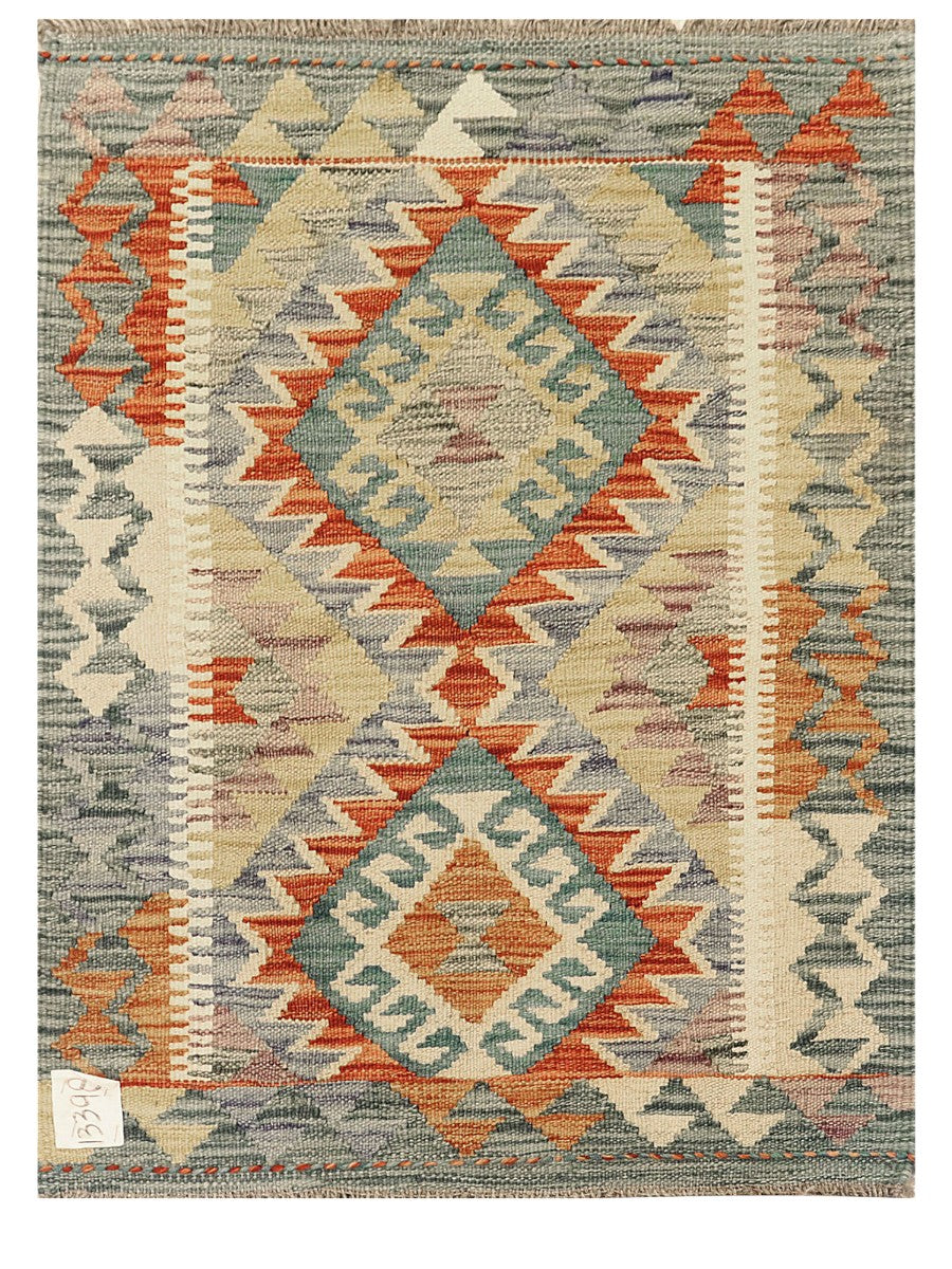 Maimana Afghanistan Kilim Rug - 86 x 64 cm