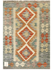Maimana Afghanistan Kilim Rug - 87 x 60 cm