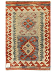 Maimana Afghanistan Kilim Rug - 92 x 61 cm