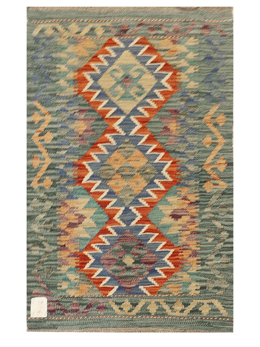 Maimana Afghanistan Kilim Rug - 96 x 61 cm