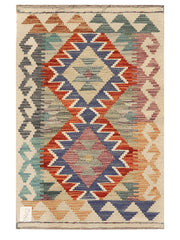 Maimana Afghanistan Kilim Rug - 88 x 58 cm