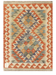 Maimana Afghanistan Kilim Rug - 89 x 65 cm